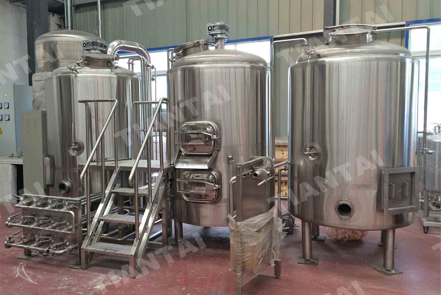 direct fire heated micro beer brewery